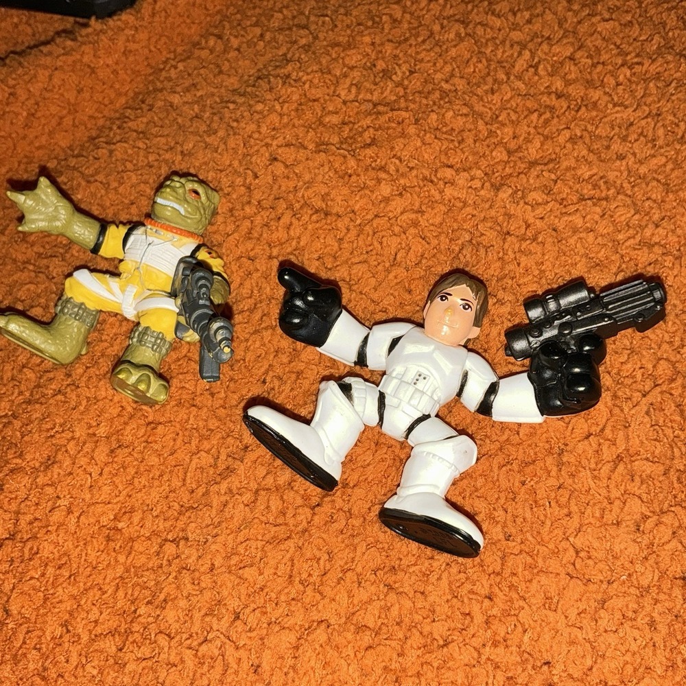 HAN SOLO STAR WARS GALACTIC HEROES FIGURE HASBRO PLAYSKOOL 2011 Bossk Lot Of 2